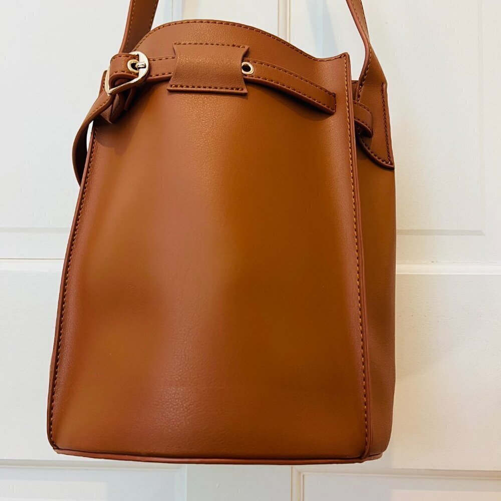 KATIE Q Celine Style Bucket Bag Leather Brown BRAND NEW - Picture 15 of 16